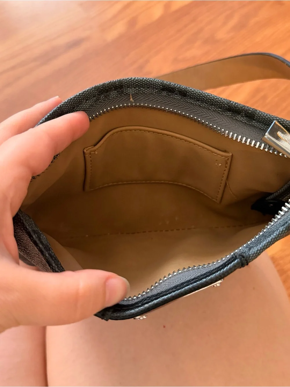 Michael Kors monogram leather belt fanny pack purse